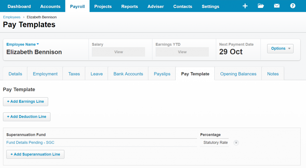 Changing Payroll Template in Xero to suit JobKeeper (2.58min)